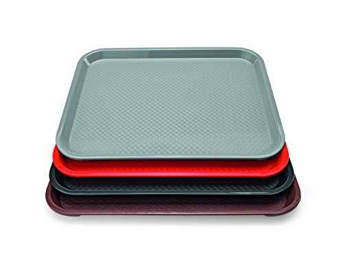 TABLETT SERIE 9520 aus Polypropylen in GRANITGRAU - mit rutschhemmender Oberfläche, Stapelnocken und zusätzlicher Randverstärkung - stapelbar und in PREMIUM-QUALITÄT, in 3 verschiedenen Abmessungen / 35,3 x 27,5 cm / 41,4 x 30,4 cm / 45,3 x 35,5 cm (45,3 Zentimeter, 35,5 Zentimeter) von getgastro
