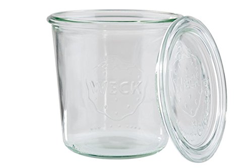Weck-Gläser mit Deckel, 2er Set + 2 Deckel/Ø 11 cm, Höhe: 11 cm, Inhalt: 0,58 ltr. | SUN von getgastro
