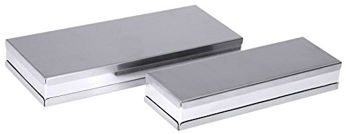 Ziegeleisform aus Edelstahl 18/10, seidenmatt gebürstet, mit sauber verschweißten Nähten, Deckel und Boden abnehmbar | ERK (A1 - Abm.: 28,5 x 9,5 x 4,5 cm) von getgastro