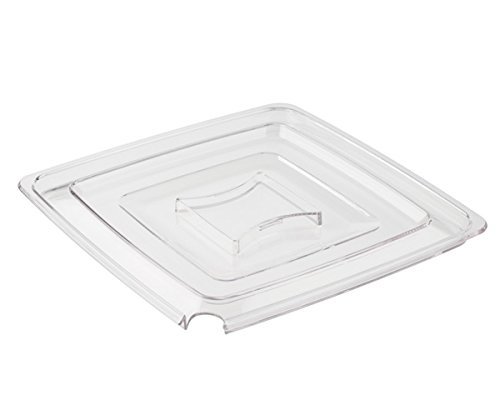 getgastro Deckel PURE mit Löffelaussparung, transparent, passend für Schalen 25 x 25 cm | SUN (25 x 25 cm) von getgastro