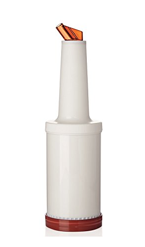 getgastro Dosier-& Vorratsflasche aus Polypropylen, 4- oder 2-teilig & mehrere Größen und Farben wählbar (braun, A2-2-teilig) von getgastro