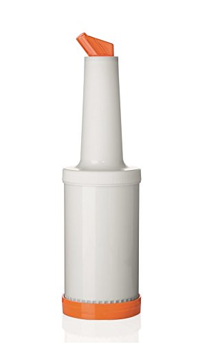 getgastro Dosier-& Vorratsflasche aus Polypropylen, 4- oder 2-teilig & mehrere Größen und Farben wählbar (orange, A1-4-teilig) von getgastro