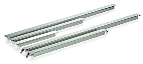getgastro Zwischensteg aus Chromnickelstahl - Ohne oder mit Klemmfeder - Längen: 176, 325 oder 530 mm (Schwarz) von getgastro