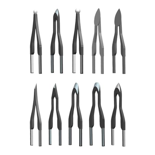 10 Stück Pyrographie Stiftspitzen, Professionelle Holzverbrennungsspitzen aus Legierung für Heißprägen und Feinzeichnen 10 Stück Pyrographie Stiftspitzen, Professionelle Holzverbrennungsspitzen aus Legierung für Heißprägen und Feinzeichnen von getuse