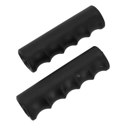 2 x rutschfeste PVC-Griffabdeckungen, einfache Installation, Ersatz für Trolleywagen, Rasenmäher, 118 x 22 mm von getuse