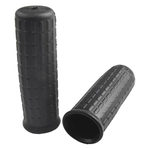 2 x rutschfeste PVC-Griffabdeckungen, einfache Installation, Ersatz für Trolleywagen, Rasenmäher, 122 x 32 mm von getuse