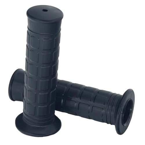 2 x rutschfeste PVC-Griffabdeckungen, einfache Installation, Ersatz für Trolleywagen, Rasenmäher, 124 x 25 mm von getuse