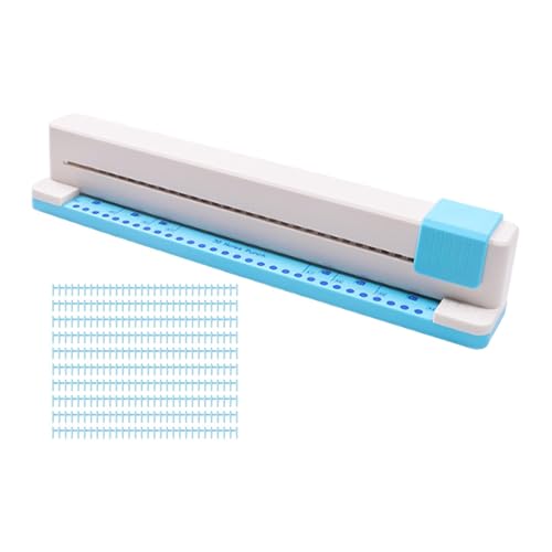 30-Loch-Locher A4-Papierlocher mit rutschfester Basis, 4 mm Papierzufuhrtiefe, manuelle Stanzmaschine für Heimwerkerarbeiten inkl. 10 Bindespiralen von getuse