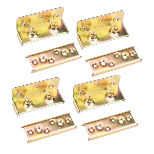 4 Stück Bettschienenhalterungen, robuste Verbindungsbeschläge für Kopfteile, Fußteile, Holzbettgestell, Verbindungsstück, Hardware, 10,2 cm dick 4 Stück Bettschienenhalterungen, robuste Verbindungsbeschläge für Kopfteile, Fußteile, Holzbettgestell, Verbindungsstück, Hardware, 10,2 cm dick von getuse