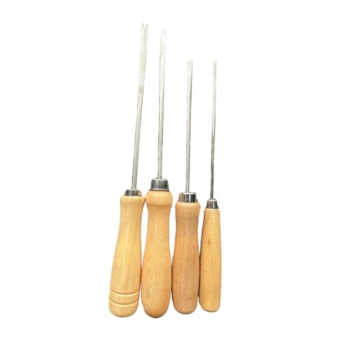 4 x DIY Handwerks-Stopfwerkzeug mit Holzgriff, Puppenhaare zum Nähen 4 x DIY Handwerks-Stopfwerkzeug mit Holzgriff, Puppenhaare zum Nähen von getuse