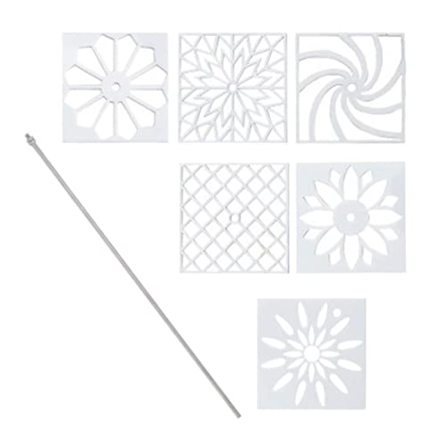 6 Blumenschablonen 1 Stab Seifenformwerkzeuge, Stahlstab DIY Durchziehformer für Kerzen Kuchen Seife Dekorationen Pudding- Stil C von getuse