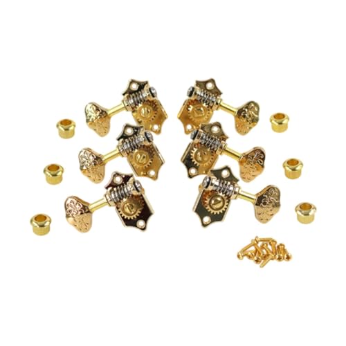 6 x Gitarren-Pegs, Lautstärkeregler, Klangfarben, 1:20, Stimmschlüssel, Saiten-Regler für E-Bass, Ersatzteile 6 x Gitarren-Pegs, Lautstärkeregler, Klangfarben, 1:20, Stimmschlüssel, Saiten-Regler für E-Bass, Ersatzteile von getuse