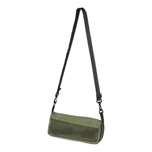 Faltbarer Hocker Outdoor mit Tragegurt - Leichter Rucksackhocker für Wandern, Camping, Angeln - Verstellbarer Klapphocker in Khaki- Grün/S von getuse