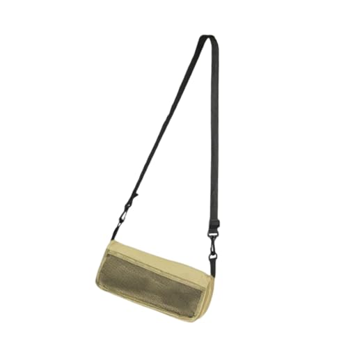 Faltbarer Hocker Outdoor mit Tragegurt - Leichter Rucksackhocker für Wandern, Camping, Angeln - Verstellbarer Klapphocker in Khaki- Khaki/L von getuse