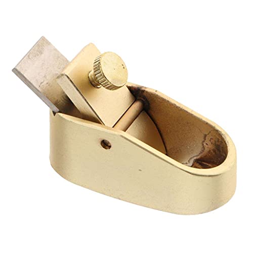 Flaches Messingwerkzeug für Violine, Viola, Holzbearbeitungswerkzeug, Daumenbauer-Werkzeug, 5 Größen, Zinklegierung, goldfarben, L von getuse