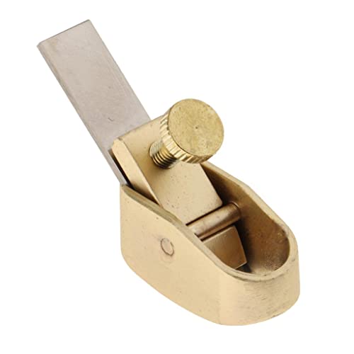 Flaches Messingwerkzeug für Violine, Viola, Holzbearbeitungswerkzeug, Daumenbauer-Werkzeug, 5 Größen, Zinklegierung, goldfarben Xs von getuse