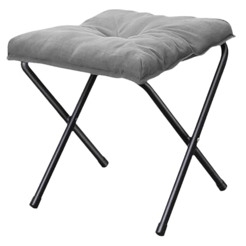 Fußhocker Campingstuhl faltbar tragbar weich bequem multifunktional 40x40x37 cm für Garten Rasen Picknick Grillen Angelsitz- Grau Fußhocker Campingstuhl faltbar tragbar weich bequem multifunktional 40x40x37 cm für Garten Rasen Picknick Grillen Angelsitz- Grau von getuse