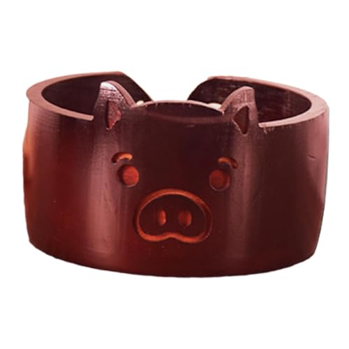 Garnschale aus Holz, Häkelschale mit geschnitztem Loch, Bären-Design, Strickgarnhalter, Weben, Garnaufbewahrung, Spender für Frauen, Geschenk, Schwarz-rotes Schweinchen Garnschale aus Holz, Häkelschale mit geschnitztem Loch, Bären-Design, Strickgarnhalter, Weben, Garnaufbewahrung, Spender für Frauen, Geschenk, Schwarz-rotes Schweinchen von getuse