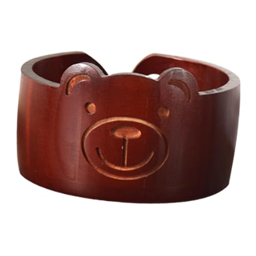 Garnschale aus Holz, Häkelschale mit geschnitztem Loch, Bären-Design, Strickgarnhalter, Weben, Garnaufbewahrung, Spender für Frauen, Geschenk, schwarz-roter Bär Garnschale aus Holz, Häkelschale mit geschnitztem Loch, Bären-Design, Strickgarnhalter, Weben, Garnaufbewahrung, Spender für Frauen, Geschenk, schwarz-roter Bär von getuse