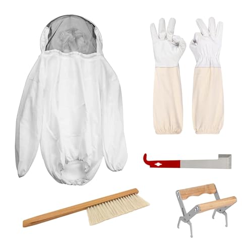 Imkerjacke Bienenjacke Oberkörperschutz mit Fronttasche Belüftet Professionelle Schutzausrüstung für Bienenzucht Herren Damen Imkerjacke Bienenjacke Oberkörperschutz mit Fronttasche Belüftet Professionelle Schutzausrüstung für Bienenzucht Herren Damen von getuse