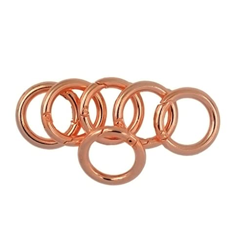 Karabinerhaken Schnappfeder Schnapphaken Karabiner Ring Taschenringe für Handtaschen Griffe Ledertaschen Zubehör- Roségold Karabinerhaken Schnappfeder Schnapphaken Karabiner Ring Taschenringe für Handtaschen Griffe Ledertaschen Zubehör- Roségold von getuse