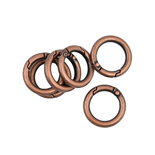 Karabinerhaken Schnappfeder Schnapphaken Karabiner Ring Taschenringe für Handtaschen Griffe Ledertaschen Zubehör- Rotbronze von getuse