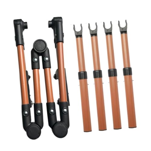 Klappbarer Waggon-Schiebegriff, für Outdoor-Camping, Wagen, Griff mit Schnellentriegelung, verstellbarer Winkel, Metallkonstruktion, Orange Klappbarer Waggon-Schiebegriff, für Outdoor-Camping, Wagen, Griff mit Schnellentriegelung, verstellbarer Winkel, Metallkonstruktion, Orange von getuse
