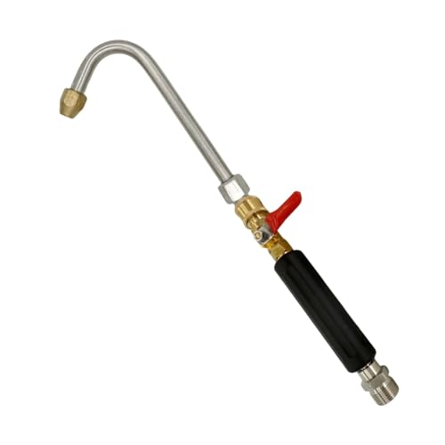 M22 Hochdruckreiniger-Ventilschaft, Schnellanschluss-Adapter mit 25-Grad-Ventilator-Sprühdüse für professionelle Gartenreinigung, U-Form von getuse