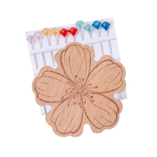 Nadelhalter, Nähnadelkissen mit 10 Perlenkopfnadeln, Holz, Handwerkzeuge, Nadelorganizer für Schneider, Näher, Quilten, Pfirsichblüte Nadelhalter, Nähnadelkissen mit 10 Perlenkopfnadeln, Holz, Handwerkzeuge, Nadelorganizer für Schneider, Näher, Quilten, Pfirsichblüte von getuse