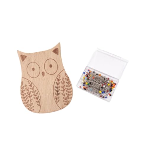 Nadelhalter aus Holz mit 100 Nadeln, Zubehör, Nähnadelhalter, Nadelhalter, Organizer für Stickerei, Stricken, Basteln, Eule Nadelhalter aus Holz mit 100 Nadeln, Zubehör, Nähnadelhalter, Nadelhalter, Organizer für Stickerei, Stricken, Basteln, Eule von getuse