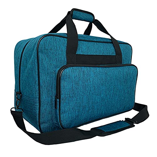 Nylon Nähmaschinen Tragetasche mit Schultergurt, Universal Overlock Maschinen Transporttasche Abdeckung, 46 x 23 x 32 cm- Blau von getuse