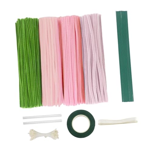 Pfeifenreiniger, Bastelbedarf, Chenille-Stiel, DIY-Blumenherstellungs-Set für Heimdekoration, Blumenstrauß, Muttertag, Geburtstag Pfeifenreiniger, Bastelbedarf, Chenille-Stiel, DIY-Blumenherstellungs-Set für Heimdekoration, Blumenstrauß, Muttertag, Geburtstag von getuse