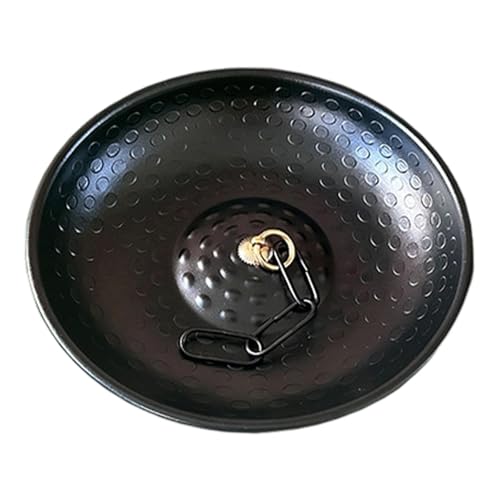 Regenkettenbecken mit 15 cm Ankerkette, Aluminiumlegierung, schwarz beschichtete Oberfläche, für Garten, Terrasse, Vorgarten, Wasserspiel, 28 cm von getuse