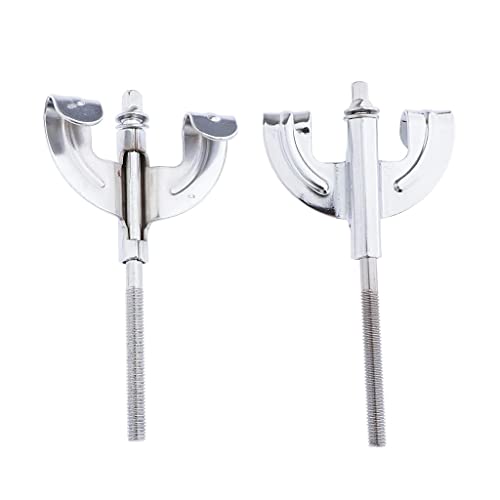 Set mit 2 Klauenhaken für Basstrommel mit Spannstäben als Ersatz, strapazierfähig, Vintage-Schmetterlingsform von getuse