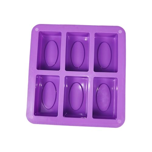 Silikonseifenmodell 6 Hohlräume, Kerzenherstellungszubehör, Kunstharzguss Form, 8.39x7.95x1.06 inch, für DIY Basteln Erwachsene von getuse