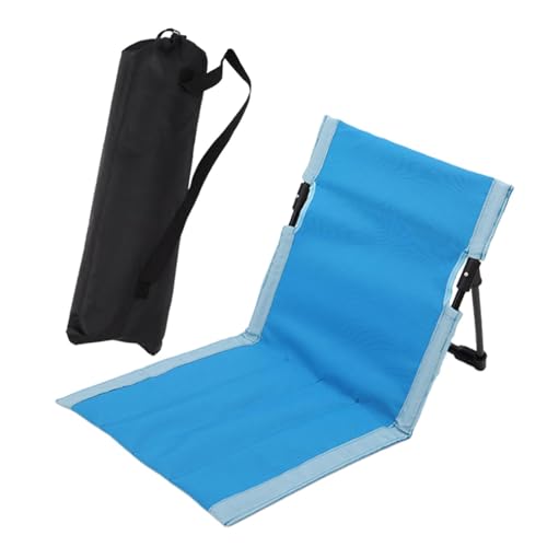 Strand-Klappstuhl mit Rückenlehne, Faltbarer Bodenstuhl Tribünenkissen, Tragbare Strandliege Campingstuhl für Picknick Garten Wandern, Grün 38x68x40- Blau 38 X 68 X 40 cm Strand-Klappstuhl mit Rückenlehne, Faltbarer Bodenstuhl Tribünenkissen, Tragbare Strandliege Campingstuhl für Picknick Garten Wandern, Grün 38x68x40- Blau 38 X 68 X 40 cm von getuse