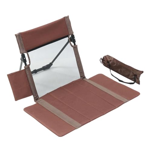 Strand-Klappstuhl mit Rückenlehne, Faltbarer Bodenstuhl Tribünenkissen, Tragbare Strandliege Campingstuhl für Picknick Garten Wandern, Grün 38x68x40- Braun 36,2 X 59,7 cm Strand-Klappstuhl mit Rückenlehne, Faltbarer Bodenstuhl Tribünenkissen, Tragbare Strandliege Campingstuhl für Picknick Garten Wandern, Grün 38x68x40- Braun 36,2 X 59,7 cm von getuse