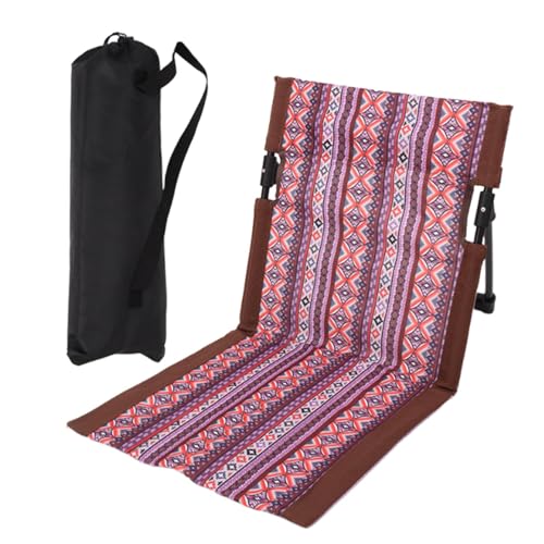 Strand-Klappstuhl mit Rückenlehne, Faltbarer Bodenstuhl Tribünenkissen, Tragbare Strandliege Campingstuhl für Picknick Garten Wandern, Grün 38x68x40- Bunt 38 X 68 X 40 cm Strand-Klappstuhl mit Rückenlehne, Faltbarer Bodenstuhl Tribünenkissen, Tragbare Strandliege Campingstuhl für Picknick Garten Wandern, Grün 38x68x40- Bunt 38 X 68 X 40 cm von getuse