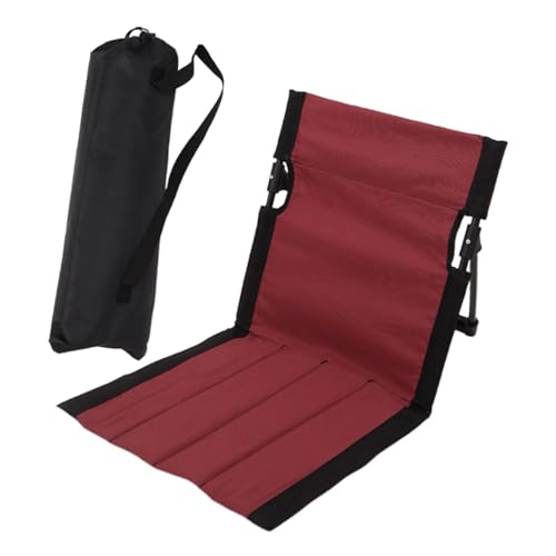 Strand-Klappstuhl mit Rückenlehne, Faltbarer Bodenstuhl Tribünenkissen, Tragbare Strandliege Campingstuhl für Picknick Garten Wandern, Grün 38x68x40- Rot 38 X 68 X 40 cm Strand-Klappstuhl mit Rückenlehne, Faltbarer Bodenstuhl Tribünenkissen, Tragbare Strandliege Campingstuhl für Picknick Garten Wandern, Grün 38x68x40- Rot 38 X 68 X 40 cm von getuse