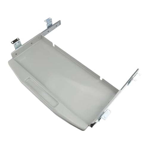 Tastaturablage unter dem Schreibtisch, ausziehbare Computer-Schublade, Metall, verstellbar, einfach zu installieren, ausziehbare Tastatur-Plattform für Studium, Grau von getuse