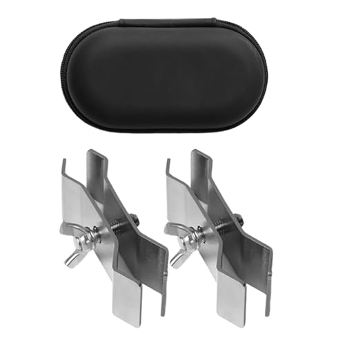 getuse 2 Stück Schirmständer Halterung Angelstuhl Halter Fester Clip für Outdoor Balkon Camping Hof von getuse
