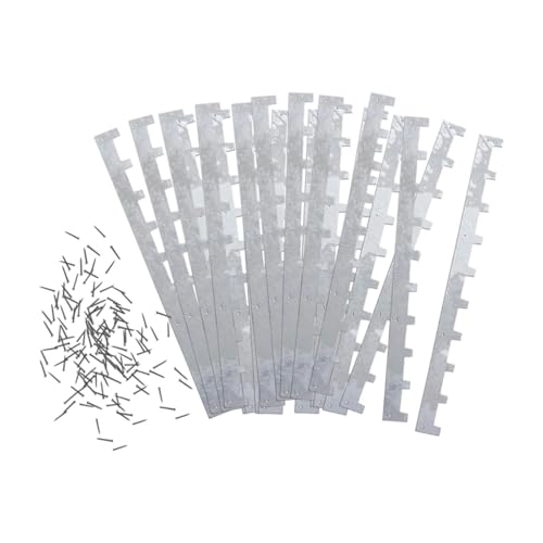 getuse 20 Stück Bienenstock-Rahmen-Abstandshalter – Legierung Bienenstock Box Streifen für Imkereibedarf – Fester Abstand Imkerei Ausrüstung – 37 cm von getuse