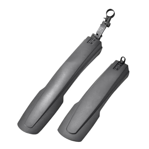 getuse 2X Fahrrad Fender Set Einstellbarer Winkel Kotflügel Spritzschutz für 26/27,5/29 Zoll Fahrräder Schwarz von getuse