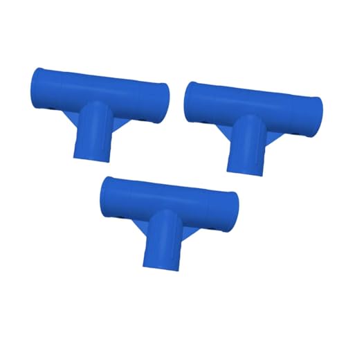 getuse 3er-Pack Poolschlauch-T-Gelenkadapter für Modell 28273, auslaufsicher, wasserdicht, rostbeständig, T-Anschluss für Schwimmbad-Wartungsteile (blau) von getuse