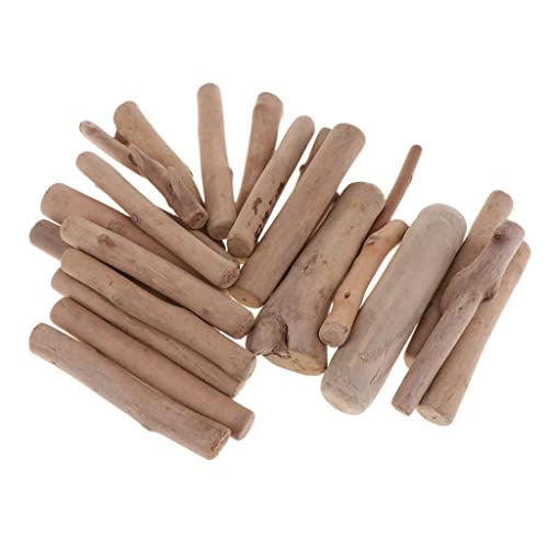 getuse 50 Stück Treibholz Holzscheiben 20 cm zum Basteln DIY Handwerk Naturholz Deko- Holz-10cm von getuse