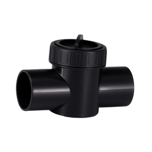 getuse Aquarium-Steuerventil mit Wasserkontrolle und Geräuschreduzierungsfunktion für den Innenbereich, Schwarz, 32 mm von getuse