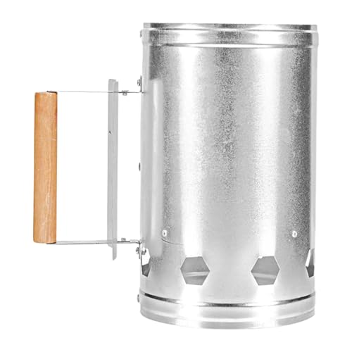 getuse Grillkamin Starter Heavy Duty Edelstahl Dose mit Holzgriff für Camping Party Küche Outdoor Kochen getuse Grillkamin Starter Heavy Duty Edelstahl Dose mit Holzgriff für Camping Party Küche Outdoor Kochen von getuse
