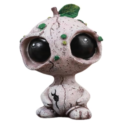getuse Kompakte Alien-Elfen-Figur, große Augen, niedliche dekorative Statue für Eingang, Büro, kreative Heimtextilien von getuse