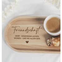 Holztablett "Freundschaft" Graviert - Geschenk Für Beste Freundin Deko Oder Serviertablett Geburtstagsgeschenk, Weihnachten Holztablett "Freundschaft" Graviert - Geschenk Für Beste Freundin Deko Oder Serviertablett Geburtstagsgeschenk, Weihnachten von gevadesign