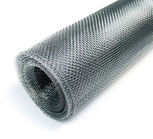 Edelstahlgewebe feinmaschig Drahtgeflecht Drahtgitter Filtergewebe Fenstergitter Insektenschutz Drahtgitter für Balkontür Fenster Rollenware 0,60 x 2,5 Meter von gewebe-profi